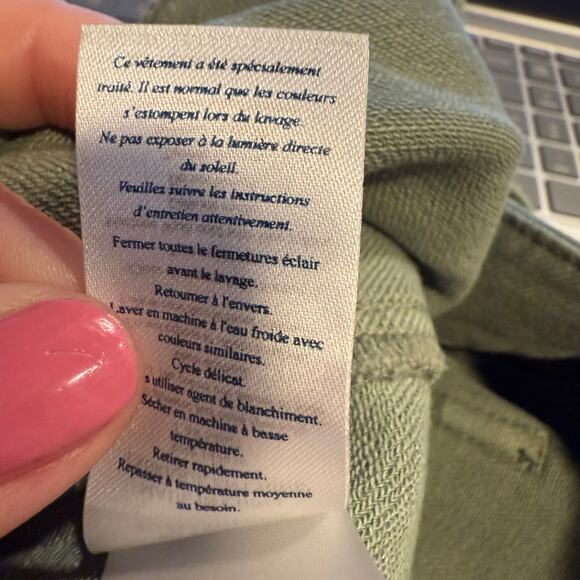 Faherty Olive Wide Leg Pants - Picture 10 of 10